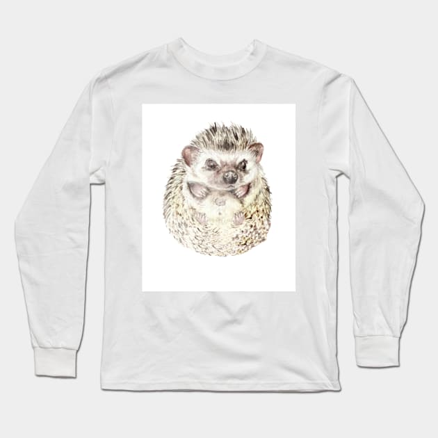 Baby Hedgehog Long Sleeve T-Shirt by wanderinglaur